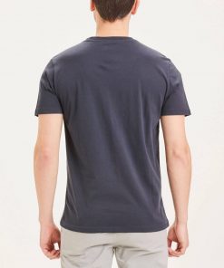 Knowledge Cotton Apparel Alder Basic Owl Tee Navy