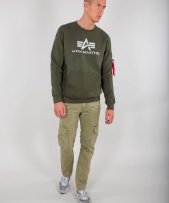 Alpha Industries 3D Logo Sweater Dark Olive