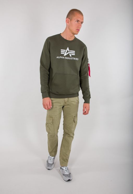 Alpha Industries 3D Logo Sweater Dark Olive