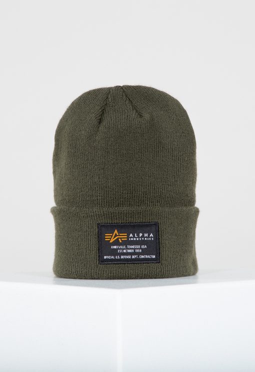 Alpha Industries Crew Beanie Dark Green