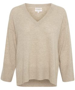 Part Two Hellin Cashmere Pullover Light Camel Melange