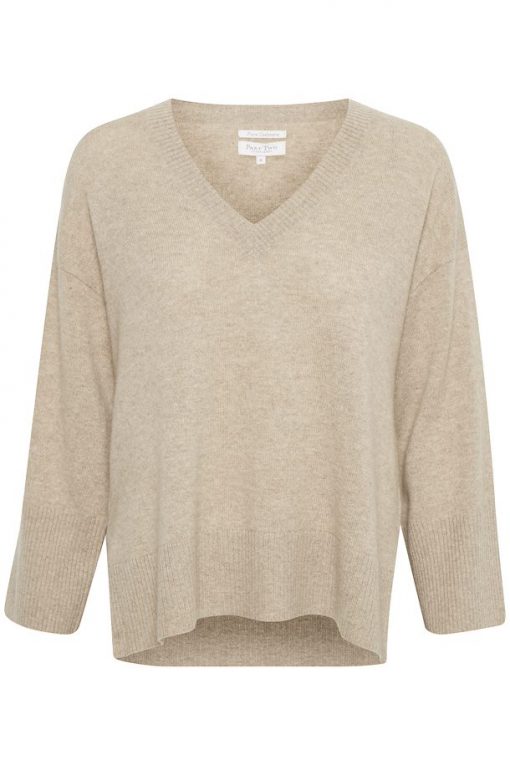 Part Two Hellin Cashmere Pullover Light Camel Melange