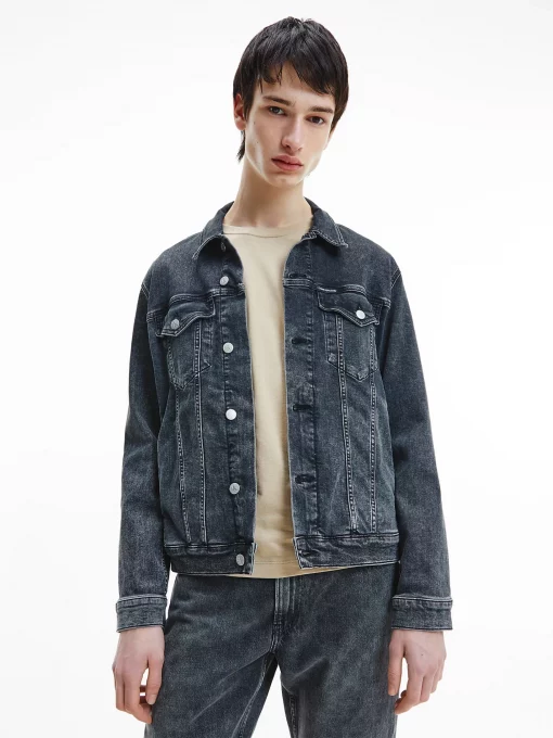 Calvin Klein Modern Essential Denim Jacket Denim Black