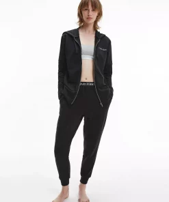 Calvin Klein Lounge Zip Up Hoodie Black