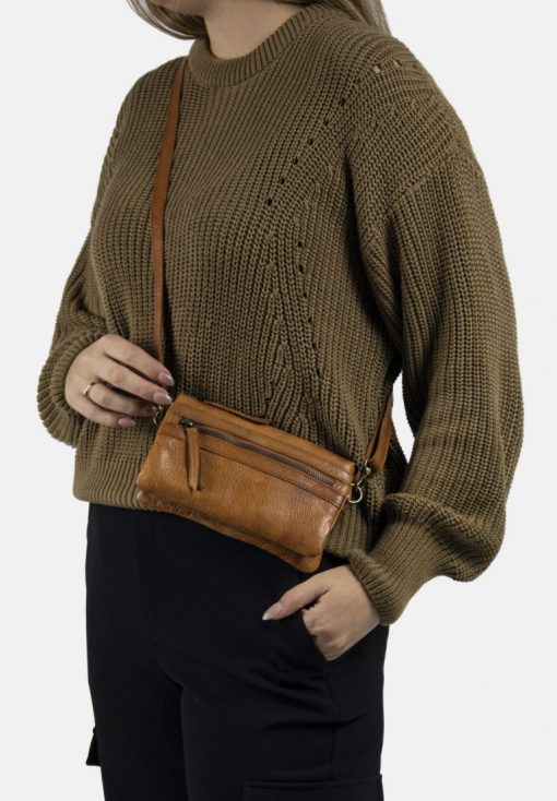 RE:DESIGNED Isla Crossover Bag Small Tan