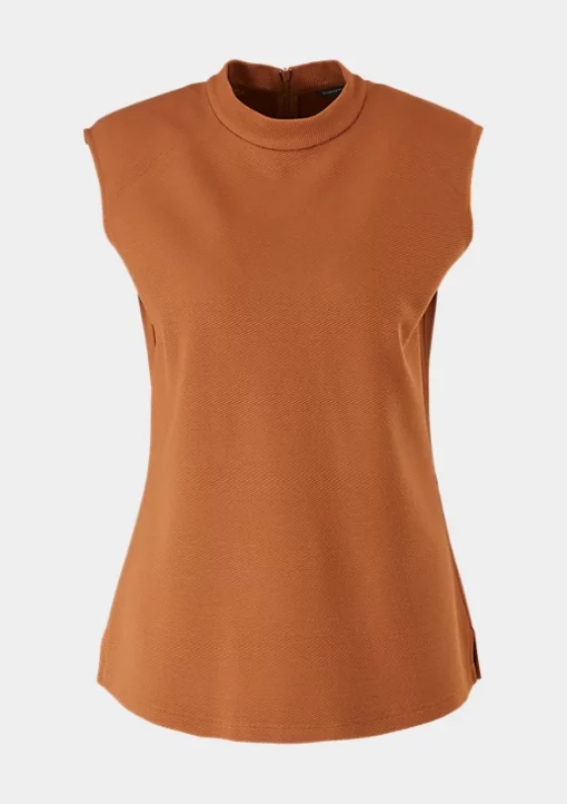 Comma, Sleeveless Top Cinnamon