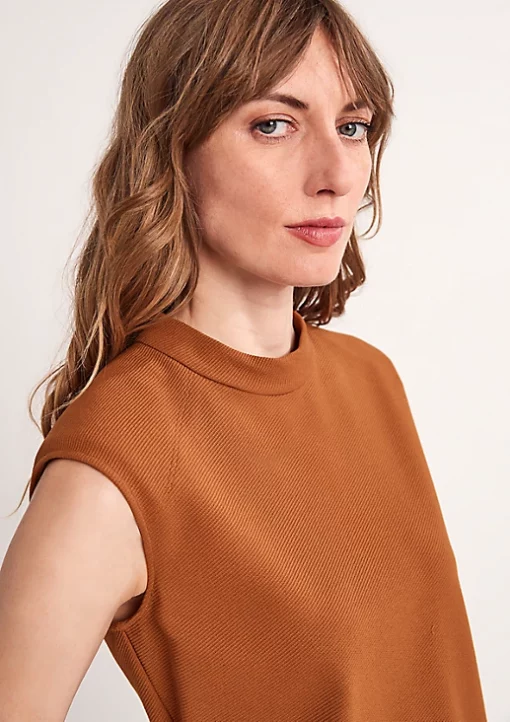Comma, Sleeveless Top Cinnamon