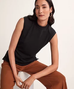 Comma, Sleeveless Top Black