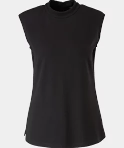 Comma, Sleeveless Top Black