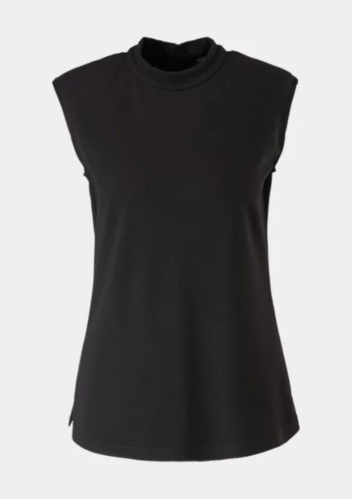 Comma, Sleeveless Top Black