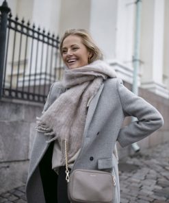 Balmuir Aurora Kid Mohair Scarf Mink