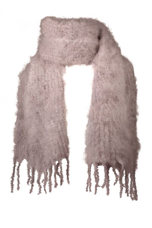 Balmuir Aurora Kid Mohair Scarf Mink
