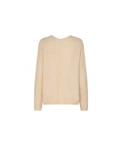 Mos Mosh Thora V-neck Knit Wood Ash