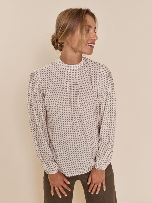 Mos Mosh Fina Tilia Blouse Ecru