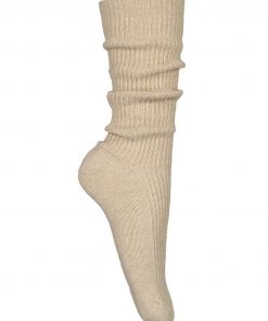 Balmuir Berry Ribbed Kashmir Socks Spelt