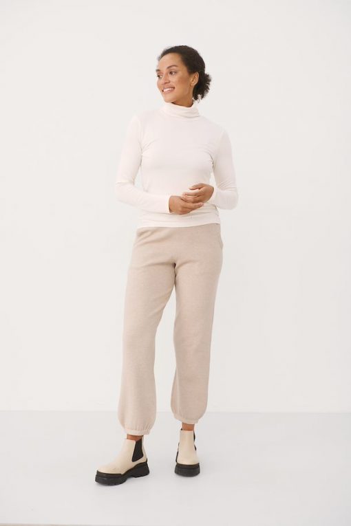 Part Two Efinas Rollneck T-shirt Whitecap Gray