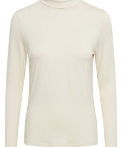 Part Two Efinas Rollneck T-shirt Whitecap Gray
