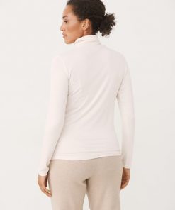 Part Two Efinas Rollneck T-shirt Whitecap Gray
