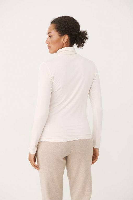 Part Two Efinas Rollneck T-shirt Whitecap Gray
