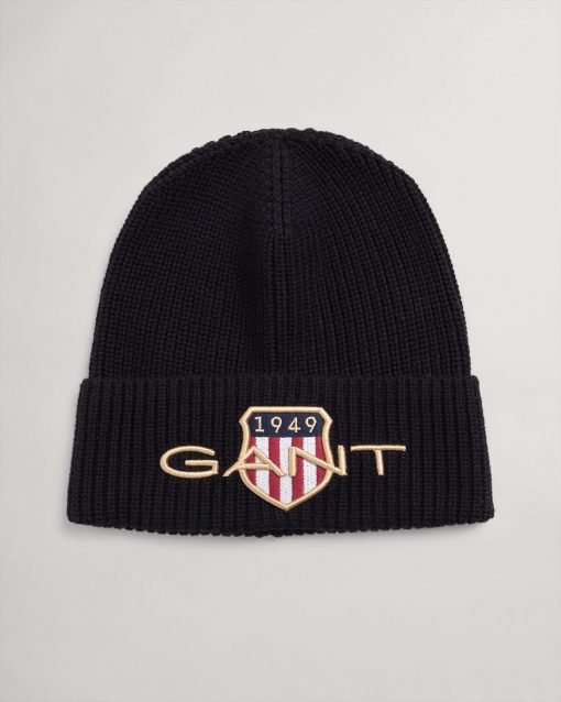 Gant Teens Archive Shield Beanie Black