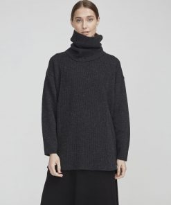 Holebrook Estrid Rollneck Anthracite Melange