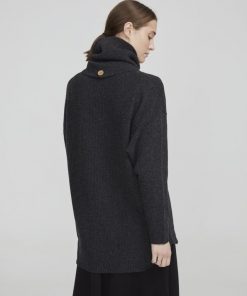Holebrook Estrid Rollneck Anthracite Melange