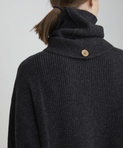 Holebrook Estrid Rollneck Anthracite Melange