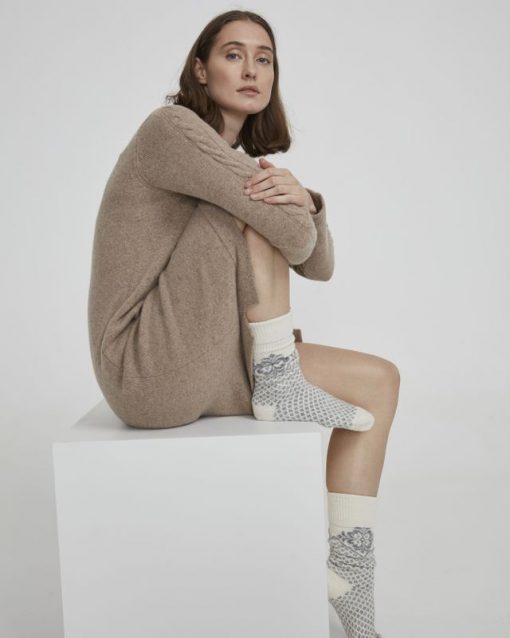 Holebrook Vallerö Raggsocka Offwhite