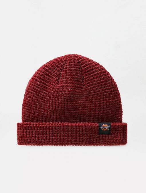 Dickies Woodworth Waffle Beanie Biking Red