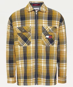 Tommy Jeans Check Zip Overshirt Golden Age/Multi