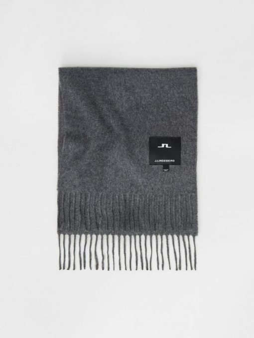 J.Lindeberg Champ Solid Scarf Grey Melange