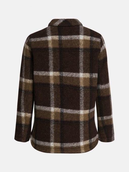 Peak Performance Kelly Wool Shirt Jacket Women Brown