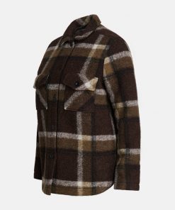 Peak Performance Kelly Wool Shirt Jacket Women Brown