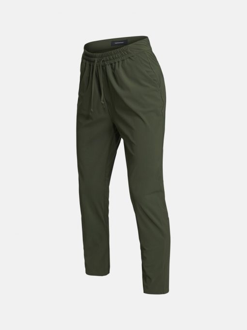 Peak Performance Any Jersey Pants Women Thrill Green
