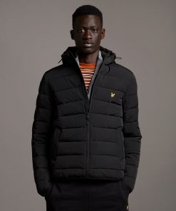 Lyle & Scott Lightweight Puffer Jacket Jet Black