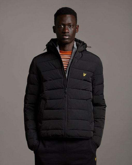 Lyle & Scott Lightweight Puffer Jacket Jet Black