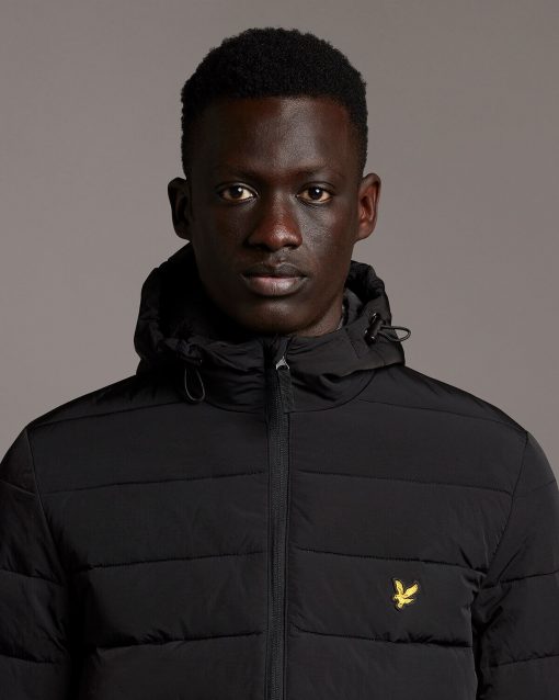 Lyle & Scott Lightweight Puffer Jacket Jet Black