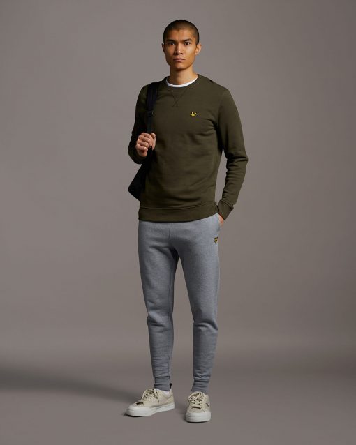 Lyle & Scott Skinny Sweatpants Mid Grey Marl