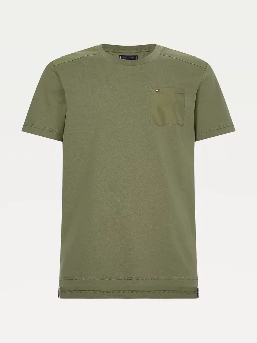 Tommy Hilfiger Mix Media Pocket T-shirt Rocky Mountain.