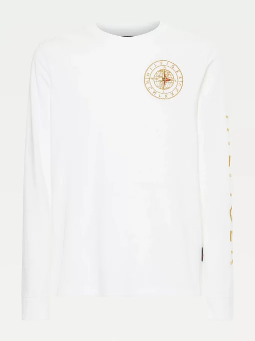 Tommy Hilfiger Icons Roundall Longsleeve Tee White