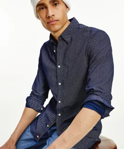 Tommy Hilfiger Corduroy Slim Fit Shirt Carbon Navy