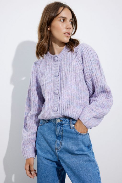 Envii Ensullivan Cardigan Purple Multi