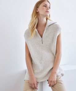 Envii Enedith Vest Warm Beige Melange