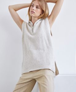 Envii Enedith Vest Warm Beige Melange