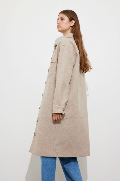 Envii Enamelie Jacket Dark Beige Melange