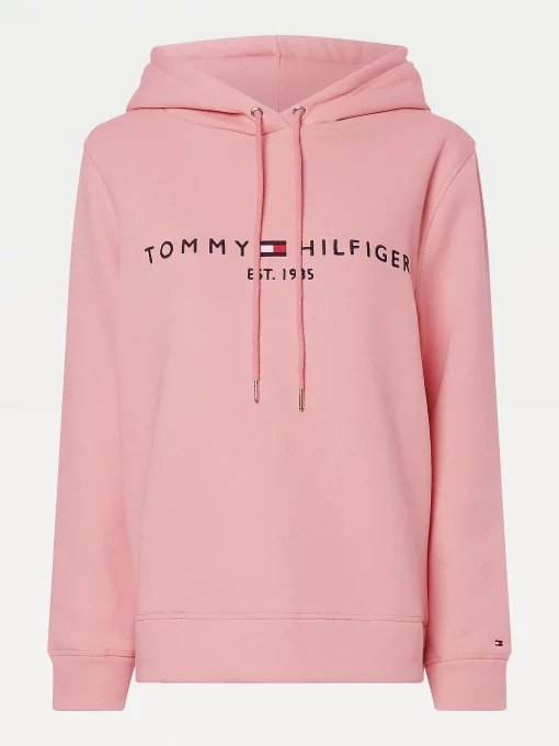 Tommy Hilfiger Logo Hoody Clacier Pink