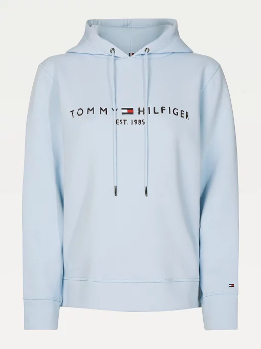 Tommy Hilfiger Logo Hoody Breezy Blue