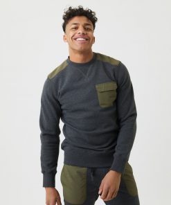 Björn Borg Sthlm Contrast Crew Antracite Melange