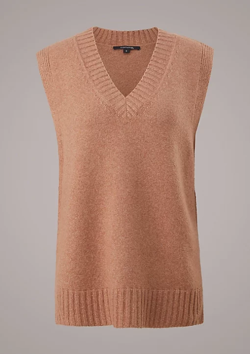 Comma, Knit Vest Cinnamon