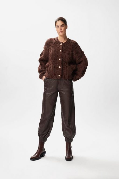Gestuz Tamargz Cardigan Coffee Bean
